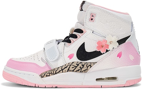 【定制球鞋】 Jordan Legacy 312 莓刻 粉嫩櫻花 漸變 學院風 少女系 高幫 復古籃球鞋 GS 櫻花粉 Buy 【定制球鞋】 Jordan Legacy 312 莓刻 粉嫩櫻花 漸變 學院風 少女系 高幫 復古籃球鞋 GS 櫻花粉