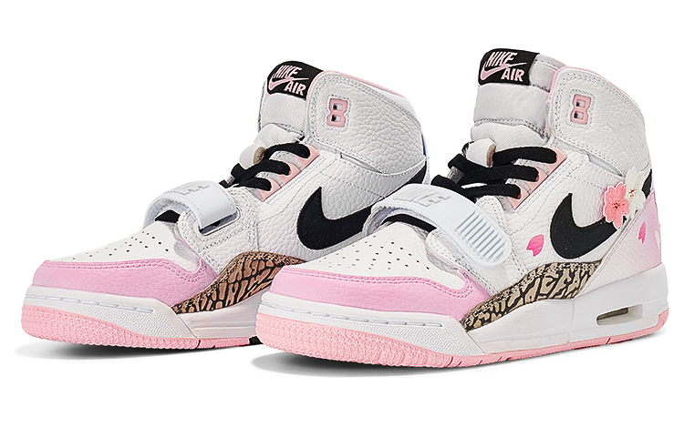 Lookbook [Kasut Tersuai] Air Jordan Legacy 312 'Bunga Sakura Merah Jambu' AT4040-106(TeamI-女款粉嫩樱花粉白)