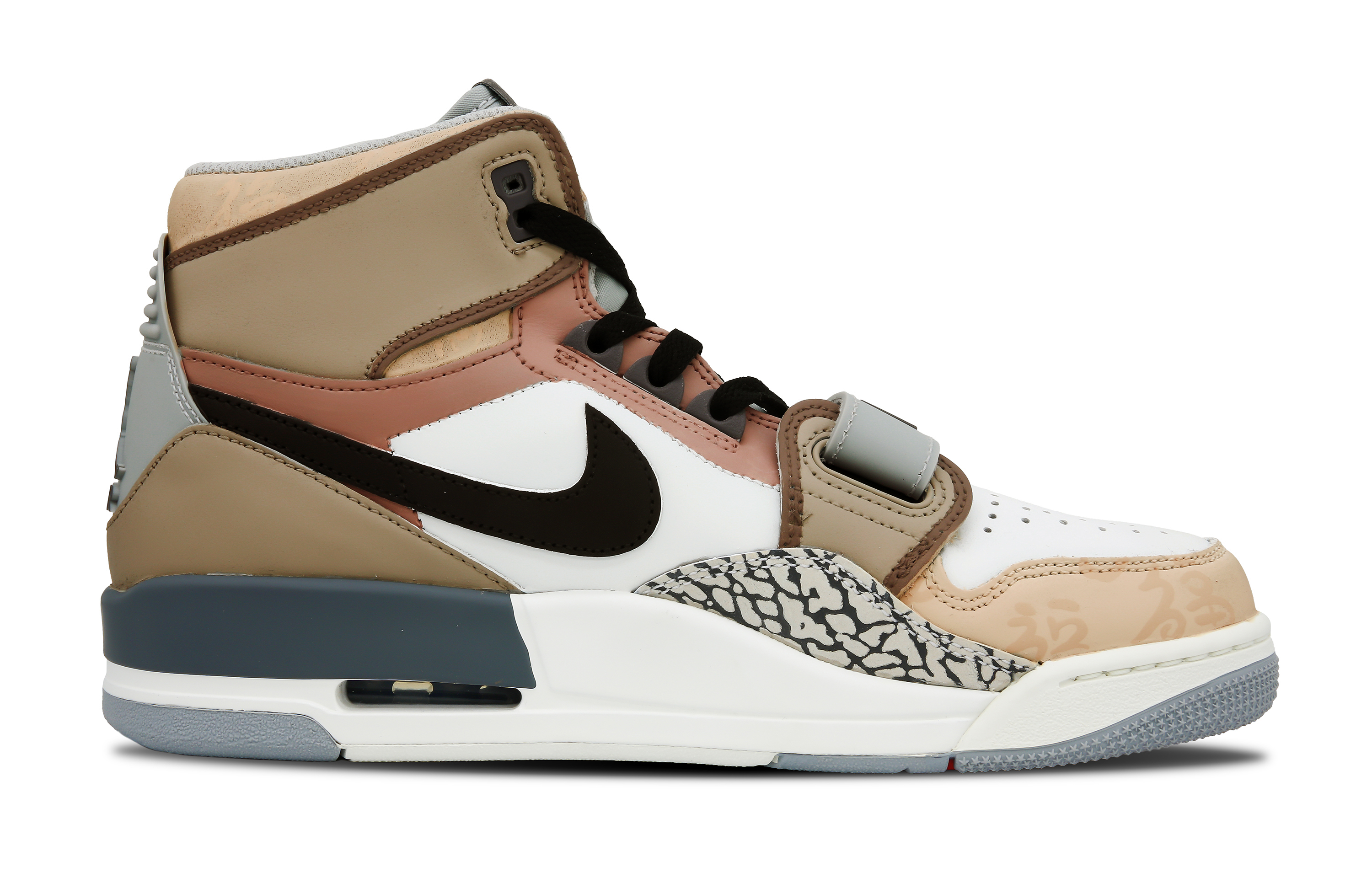 Order 【訂製球鞋】 Jordan Legacy 312 CNY龍年限定 龍華富貴 福 國風 高筒 復古籃球鞋 男款 棕白