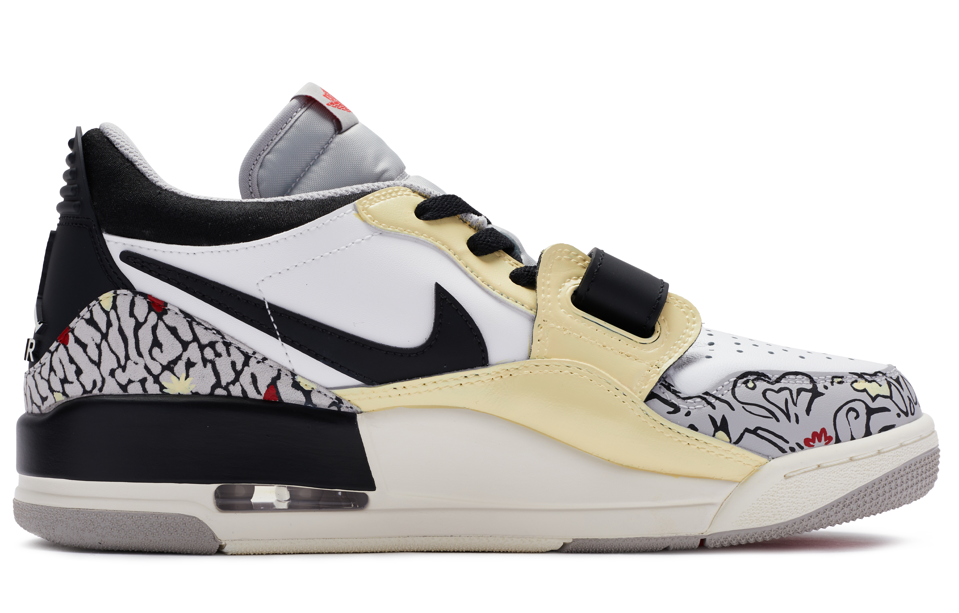 Order [Kasut Custom] Air Jordan Legacy 312 'City Love - Hitam Kuning Merah' CD7069-101(TeamR-男款小雏菊)