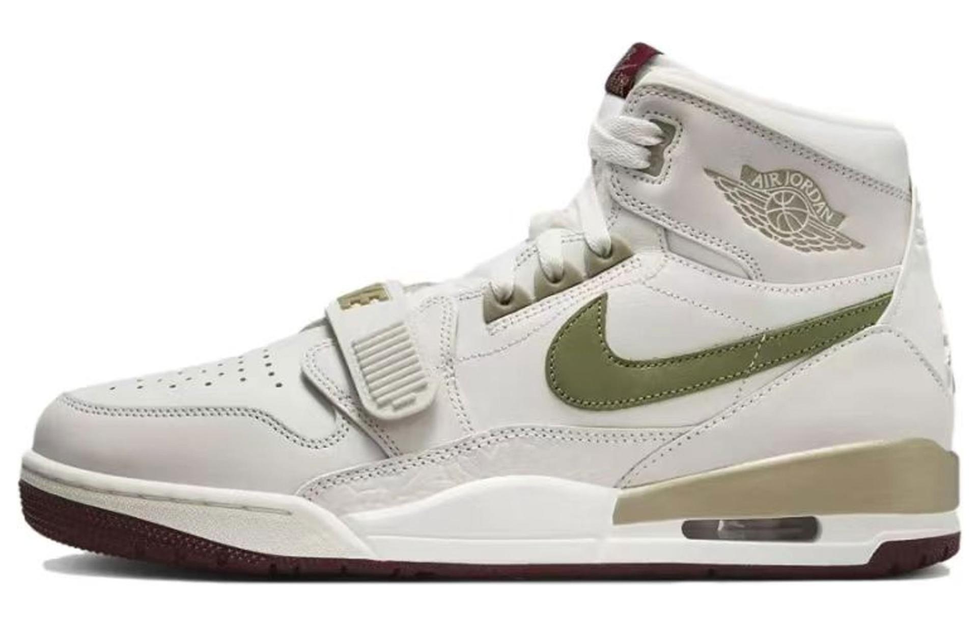 Details for 【定制球鞋】 Jordan Legacy 312 瑞祥青龍 CNY 龍年限定 潮流百搭 防滑耐磨 高幫 復古籃球鞋 男款 帆白色