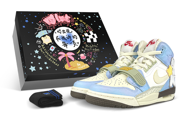 Buy [Sepatu Kustom] Air Jordan Legacy 312 'CNY Starry Sky Gradasi' FD9909-111(Team47-女312蓝熊SBOX)