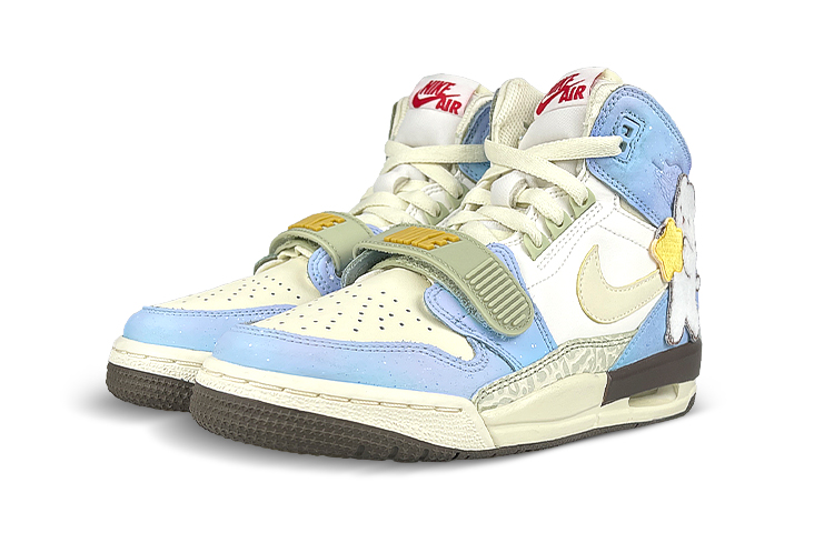 Shop [Sepatu Kustom] Air Jordan Legacy 312 'CNY Starry Sky Gradasi' FD9909-111(Team47-女312蓝熊SBOX)