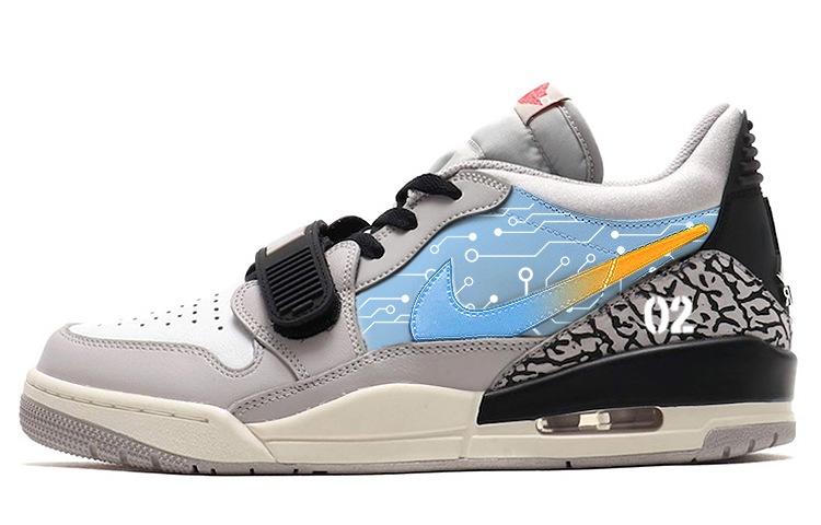 Buy [定制鞋款] Air Jordan Legacy 312 '赛博朋克白灰蓝' CD7069-101(Team56-科技蓝图)