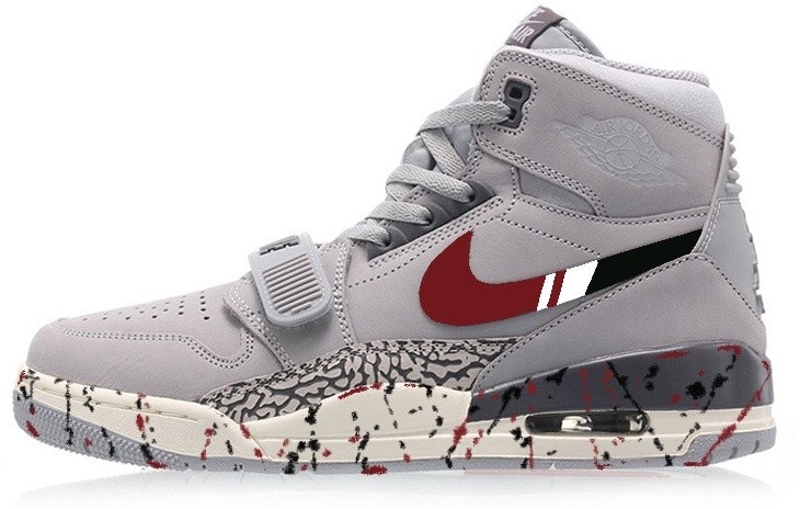 custom-shoes-air-jordan-legacy-312-fluid-graffiti-grey-red-black