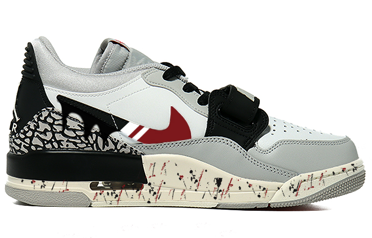 Order 定制鞋 Air Jordan Legacy 312 '灰黑红泼墨' CD7069-101(Team56-流体泼墨)
