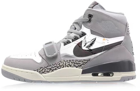 【定制球鞋】 Jordan Legacy 312 新中式 國風古色 仙鶴松山 防滑 高幫 復古籃球鞋 男款 灰水泥 Buy 【定制球鞋】 Jordan Legacy 312 新中式 國風古色 仙鶴松山 防滑 高幫 復古籃球鞋 男款 灰水泥