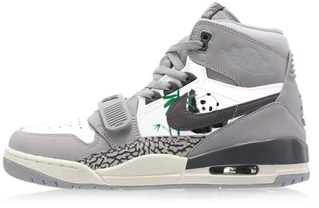 【定製球鞋】 Jordan Legacy 312 可愛熊貓 抱竹熊貓 慵懶大熊貓 高幫 復古籃球鞋 男款 灰水泥 Buy 【定製球鞋】 Jordan Legacy 312 可愛熊貓 抱竹熊貓 慵懶大熊貓 高幫 復古籃球鞋 男款 灰水泥
