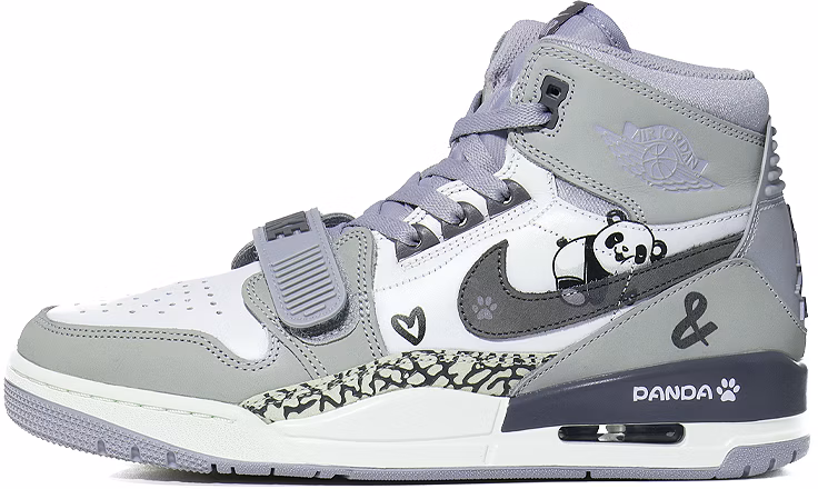 custom-shoes-air-jordan-legacy-312-lazy-panda-grey-cement