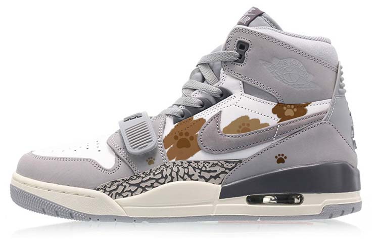 Buy [Maßgeschneiderte Schuhe] Air Jordan Legacy 312 ''Maillard Bear Home - Cement Grau'' AV3922-002-471336