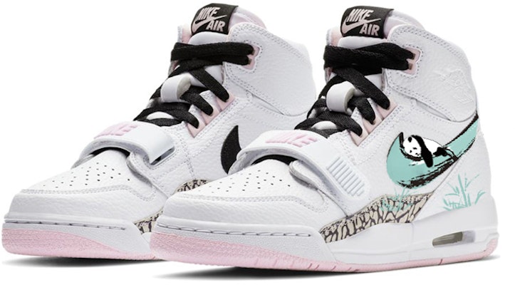 에어 조던 레거시 312 "판다 뱀부" 화이트-그린-핑크 (커스텀) AT4040-106(Team56-熊猫抱竹) Lookbook 에어 조던 레거시 312 "판다 뱀부" 화이트-그린-핑크 (커스텀) AT4040-106(Team56-熊猫抱竹)