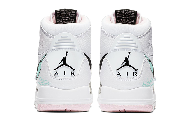 Shop 에어 조던 레거시 312 "판다 뱀부" 화이트-그린-핑크 (커스텀) AT4040-106(Team56-熊猫抱竹)