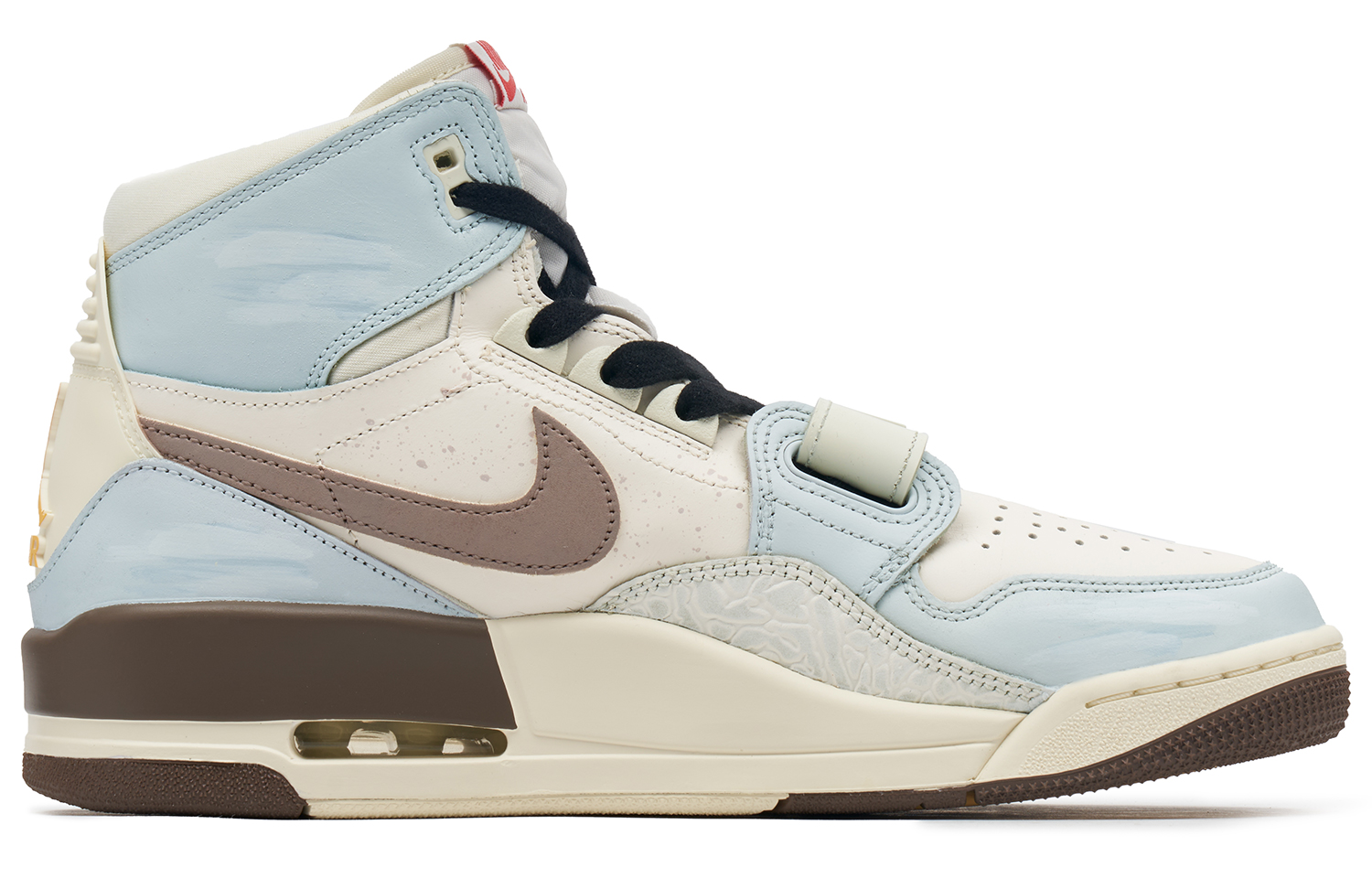 Lookbook 【客製球鞋】 Jordan Legacy 312 熊貓惡作劇 冰藍海鹽 復古 磨舊 復古籃球鞋 男款 棕粉藍