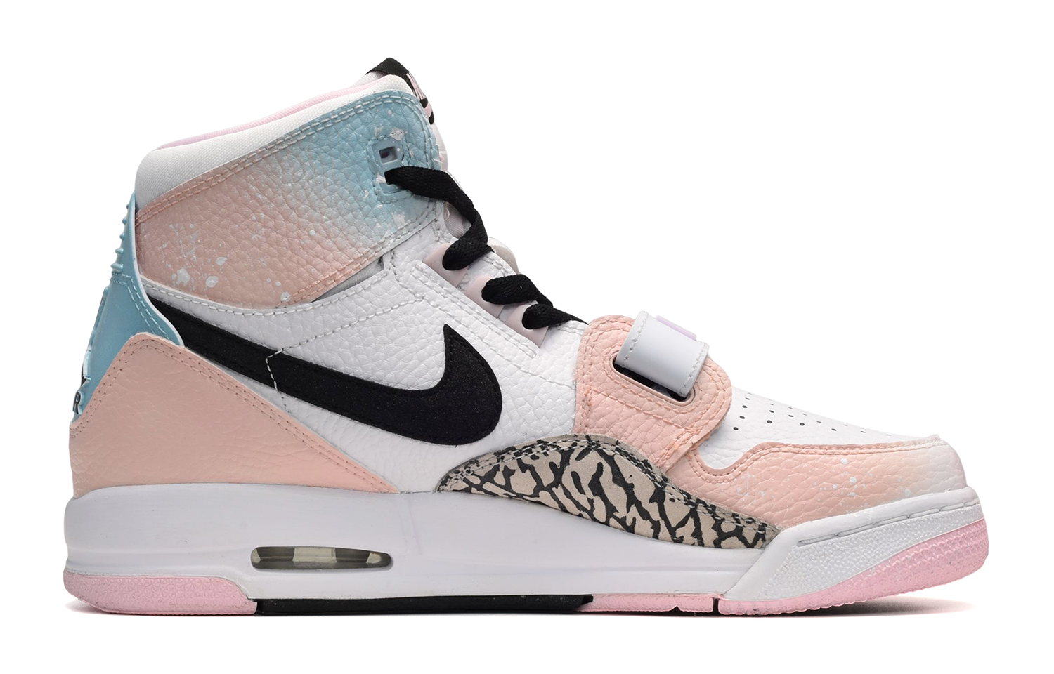 Order [Kasut Custom] Air Jordan Legacy 312 'Pink Blue White Gradient Daisy' AT4040-106(TeamE-女款小雏菊粉蓝白)