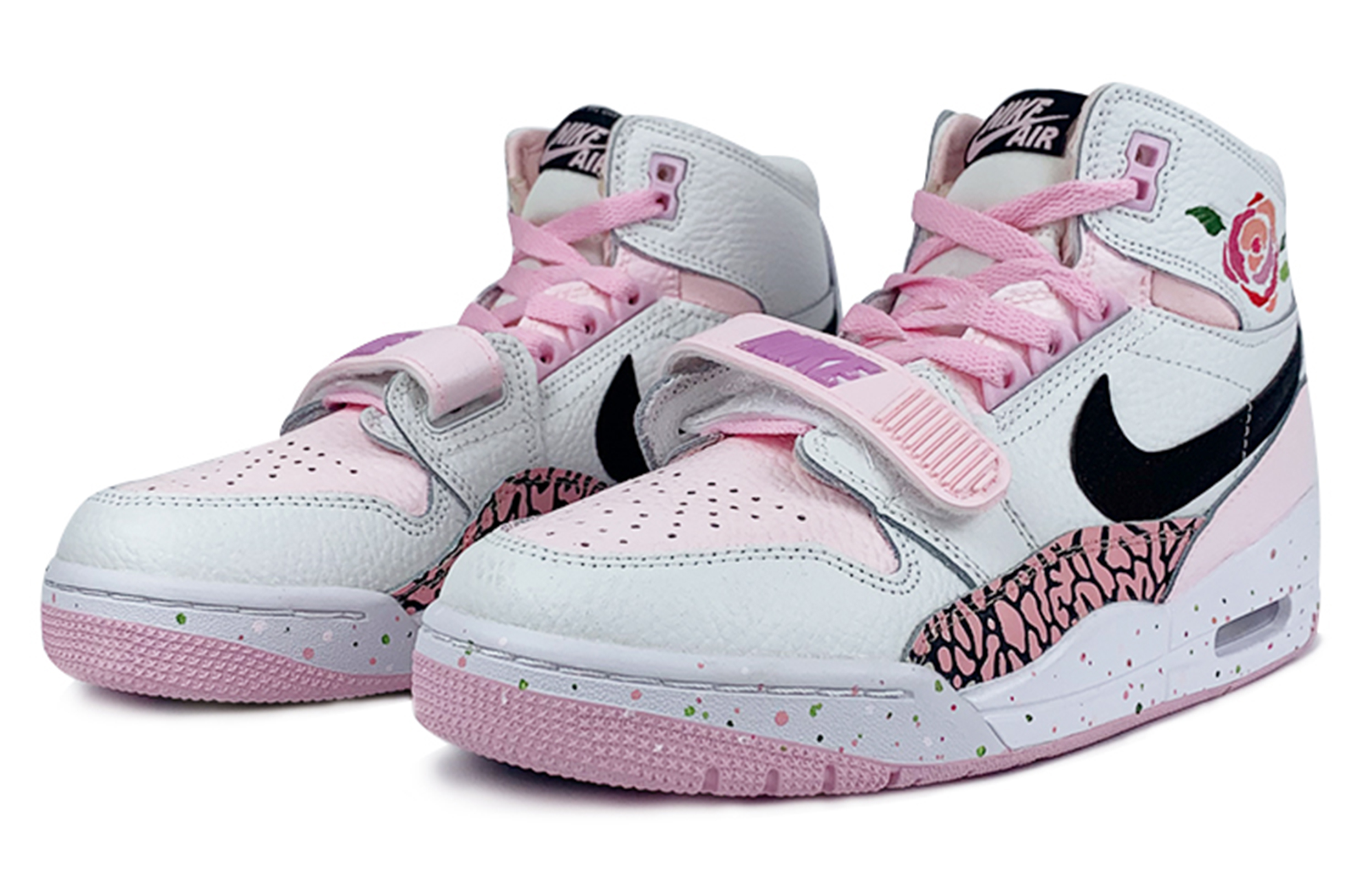Lookbook [Sepatu Custom] Air Jordan Legacy 312 'Pink Rose' AT4040-106(TeamD-GS款粉红玫瑰)