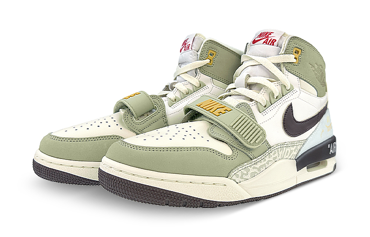 Lookbook [定制鞋款] Air Jordan Legacy 312 '兔年白-绿-金' FD9907-111(Team40-男款发呆绿金QD)