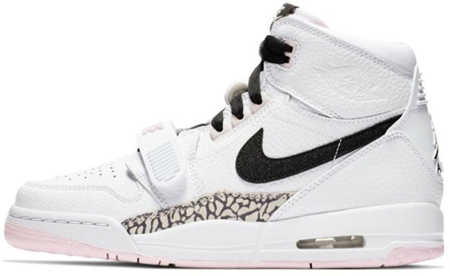 【定製球鞋】Jordan Legacy 312 滿天星 點點星空 少女心 高幫 復古籃球鞋 GS 白粉 Details for 【定製球鞋】Jordan Legacy 312 滿天星 點點星空 少女心 高幫 復古籃球鞋 GS 白粉
