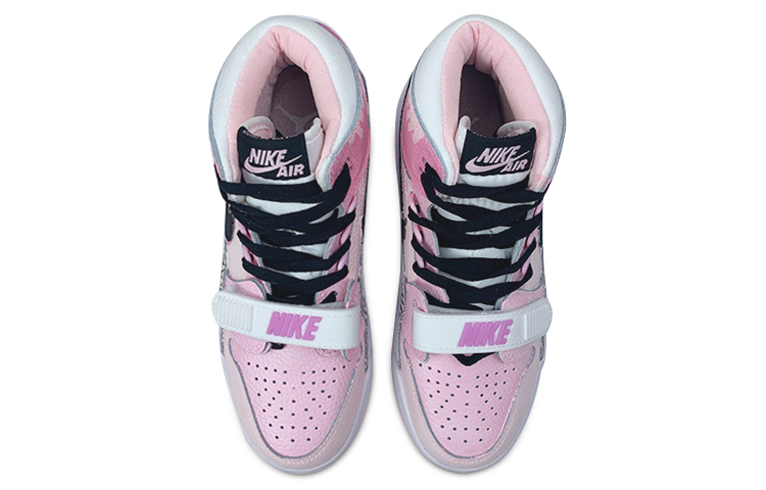 Shop 【客製化球鞋】Jordan Legacy 312 草莓甜心 高筒 復古 籃球鞋 GS 粉白