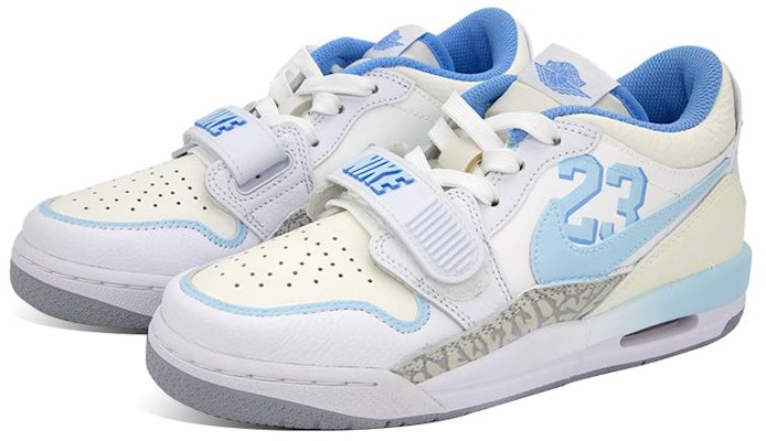 【訂製球鞋】Jordan Legacy 312 潮流前衛 精緻細節 耐磨透氣 耐磨透氣 低筒 復古籃球鞋 GS 白藍 Shop 【訂製球鞋】Jordan Legacy 312 潮流前衛 精緻細節 耐磨透氣 耐磨透氣 低筒 復古籃球鞋 GS 白藍