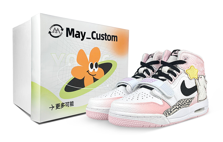 [Custom Shoes] Air Jordan Legacy 312 'White-Pink Gradient'