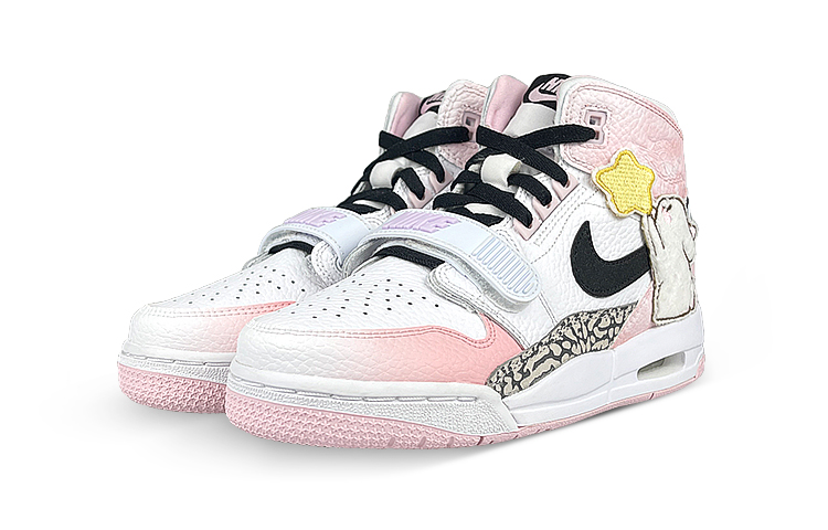 Shop [Zapatos Personalizados] Air Jordan Legacy 312 'Blanco-Degradado Rosa' AT4040-106(Team47-女款AJ粉兔SBOX)