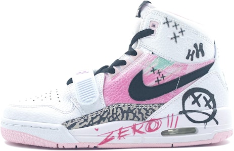 【訂製球鞋】 Jordan Legacy 312 嘻哈 跳動的字節 高幫 復古籃球鞋 GS 白黑粉 Buy 【訂製球鞋】 Jordan Legacy 312 嘻哈 跳動的字節 高幫 復古籃球鞋 GS 白黑粉