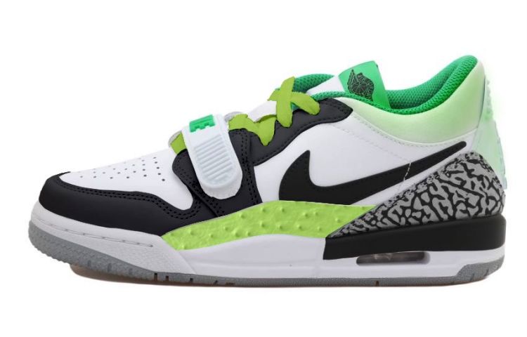 Order [定制鞋] Air Jordan Legacy 312 低帮'复古黑白绿' FN3407-101(Team拾玖-鸵鸟皮312S-BOX）