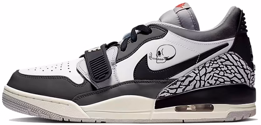 【訂製籃球鞋】 Jordan Legacy 312 Low 復古爆炸紋護甲機器 骷髏塗鴉 低筒 復古籃球鞋 男款 黑白灰 Buy 【訂製籃球鞋】 Jordan Legacy 312 Low 復古爆炸紋護甲機器 骷髏塗鴉 低筒 復古籃球鞋 男款 黑白灰