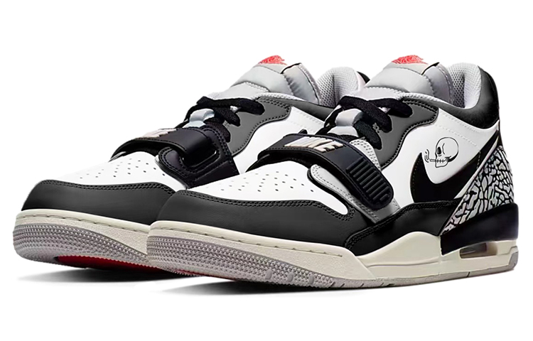 Lookbook Jordan Legacy 312 Low "Armadura Grafiti" CD7069-101(TeamY-男款骷髅涂鸦黑白灰)