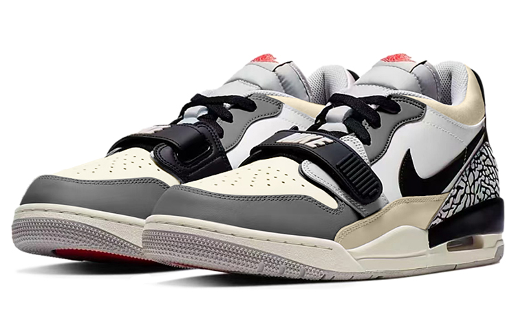 Lookbook [Kasut Custom] Air Jordan Legacy 312 Low 'Armored Machine Grey Cement' CD7069-101(TeamY-男款复古爆裂纹米白)