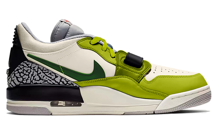 Order 【訂製球鞋】 Jordan Legacy 312 低筒 牛油果 笑臉 鎧甲機器人 賽博龐克 復古籃球鞋 男款 米綠