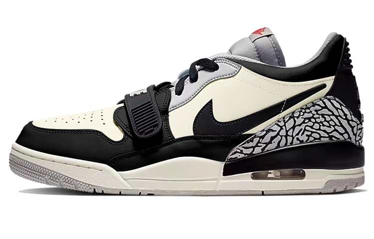 Buy [Kasut Tersuai] Air Jordan Legacy 312 Low 'Hitam Kelabu Simen' CD7069-101(TeamY-男款复古爆裂纹黑米)