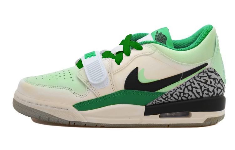 Order 【訂製籃球鞋】Jordan Legacy 312 低筒 OKHR 仿舊 雙鉤 HRZZ 仿舊 禮盒 復古籃球鞋 GS 黑白綠