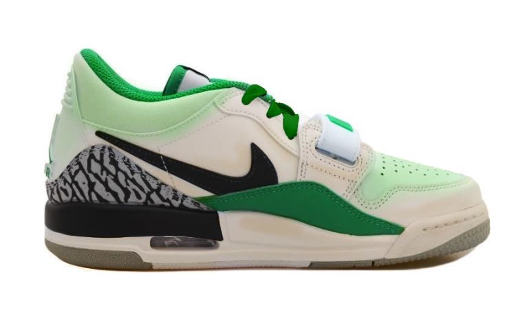 Lookbook 【訂製籃球鞋】Jordan Legacy 312 低筒 OKHR 仿舊 雙鉤 HRZZ 仿舊 禮盒 復古籃球鞋 GS 黑白綠