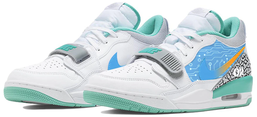 【客製化球鞋】 Jordan Legacy 312 尖端宇宙 科技藍圖 賽博龐克 宇宙想像 低筒 復古籃球鞋 男款 白綠 Lookbook 【客製化球鞋】 Jordan Legacy 312 尖端宇宙 科技藍圖 賽博龐克 宇宙想像 低筒 復古籃球鞋 男款 白綠