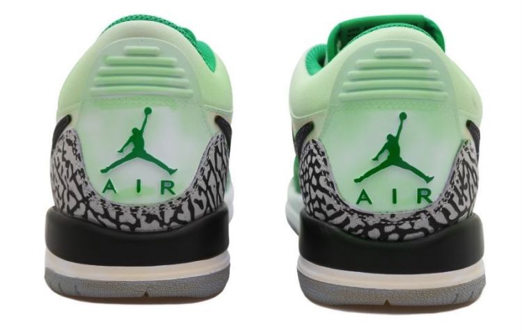 Purchase [Kasut Custom] Air Jordan Legacy 312 Rendah 'Distressed Double Swoosh Hitam Putih Hijau' FN3406-101(Team拾玖-苹果绿312S-BOX）