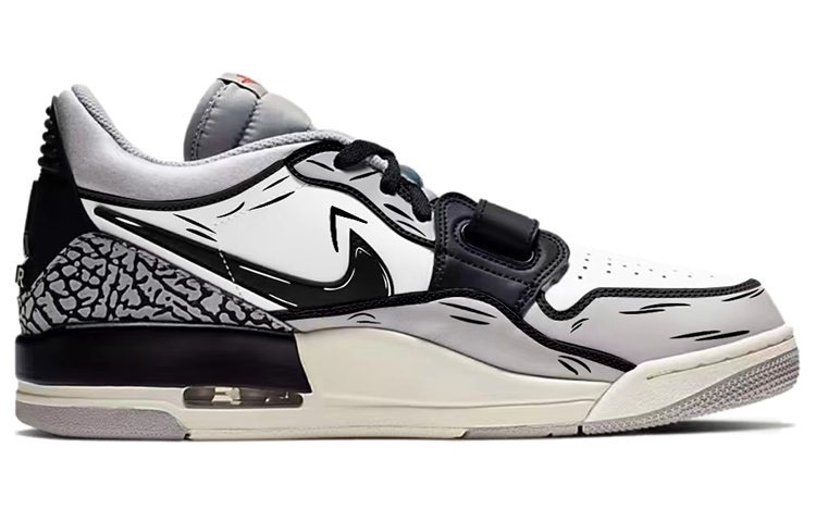 Order [カスタムシューズ] エアジョーダンレガシー312ロウ「ダイナミックコミック」 CD7069-101(TeamY-男款动感二次元黑白灰)