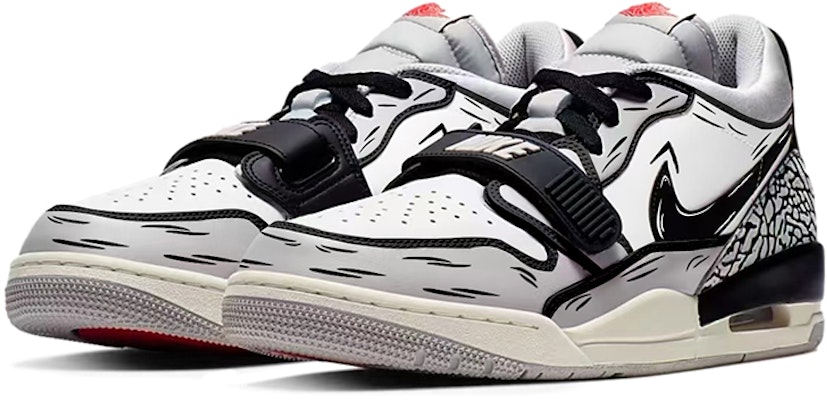 에어 조던 레거시 312 로우 '다이내믹 코믹' (커스텀) CD7069-101(TeamY-男款动感二次元黑白灰) Lookbook 에어 조던 레거시 312 로우 '다이내믹 코믹' (커스텀) CD7069-101(TeamY-男款动感二次元黑白灰)