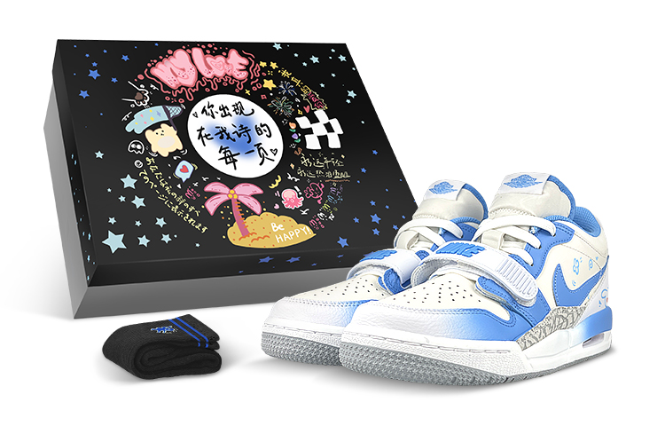 [Custom Shoes] Air Jordan Legacy 312 Low 'Gradient Blush Pup'