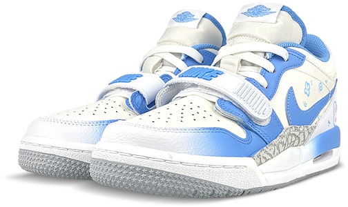 【定製球鞋】Jordan Legacy 312 漸變 腮紅兔 低幫 復古籃球鞋 GS 白藍 Lookbook 【定製球鞋】Jordan Legacy 312 漸變 腮紅兔 低幫 復古籃球鞋 GS 白藍