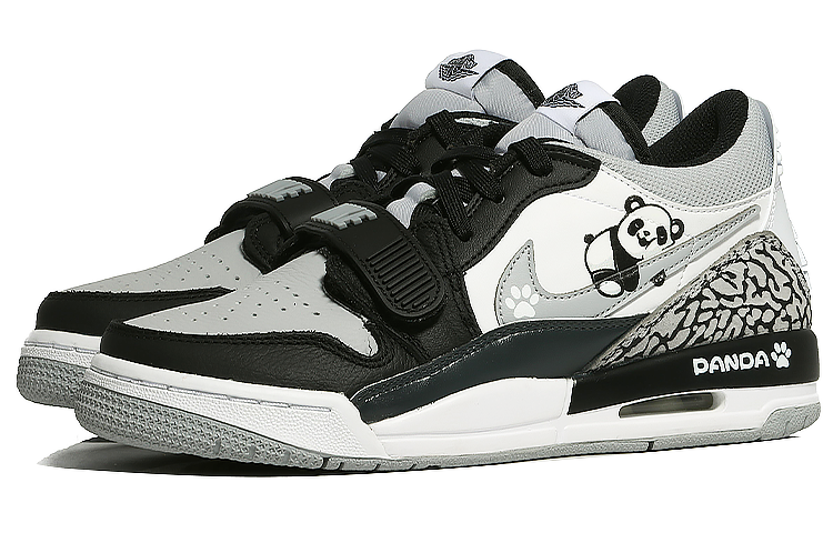 Lookbook [Kasut Custom] Air Jordan Legacy 312 Rendah 'Lazy Panda' CD9054-105(Team10-慵懒大熊猫）