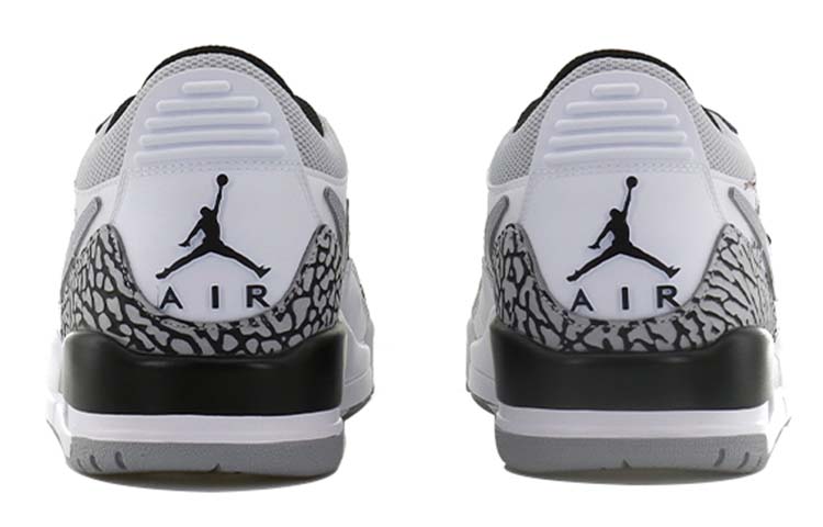 Shop [Kasut Tersuai] Air Jordan Legacy 312 Low 'Moonlit Sky Wolf Totem Putih Hitam' CD9054-105(Team56-狼山图腾)