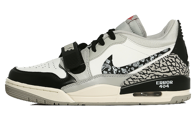 [Custom Shoes] Air Jordan Legacy 312 Low &#x27;Paisley West Coast White Grey&#x27;