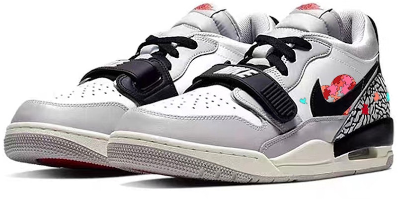 에어 조던 레거시 312 로우 '픽셀 게임' (화이트/그레이/레드) CD7069-101(Team56-积木爱心) Lookbook 에어 조던 레거시 312 로우 '픽셀 게임' (화이트/그레이/레드) CD7069-101(Team56-积木爱心)