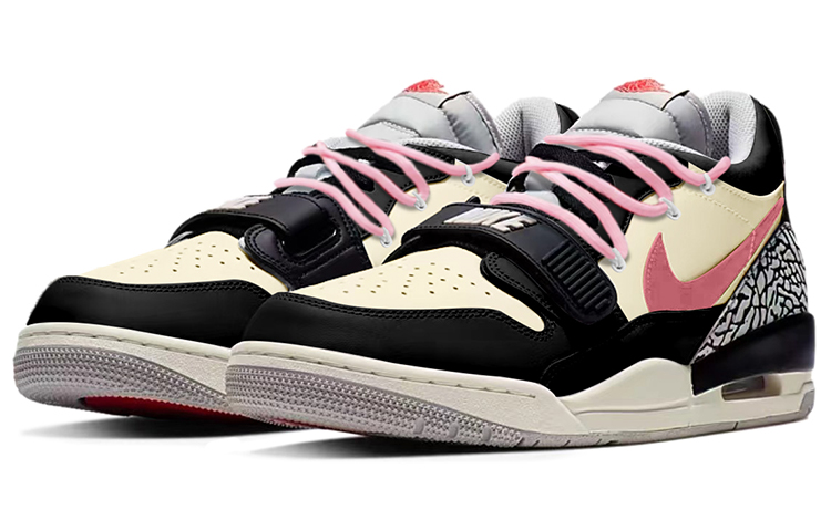 Lookbook [Sepatu Kustom] Air Jordan Legacy 312 Low 'Shibuya Y2K Merah Muda Hitam Putih' CD7069-101(TeamY-男款涩谷Y2K粉黑白)