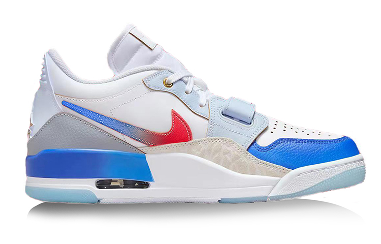 Order [Sepatu Kustom] Air Jordan Legacy 312 Low 'Tech Blueprint Cyberpunk Putih-Biru-Merah' FN8902-161(Team56-科技蓝图)