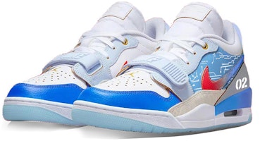 에어 조던 레거시 312 로우 "사이버펑크" (화이트/블루/레드) FN8902-161(Team56-科技蓝图) Lookbook 에어 조던 레거시 312 로우 "사이버펑크" (화이트/블루/레드) FN8902-161(Team56-科技蓝图)