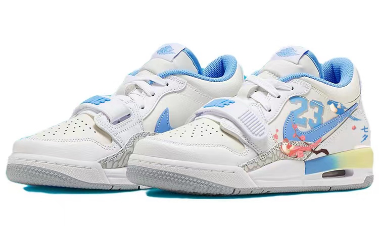 Lookbook 에어 조던 레거시 312 로우 '화이트 블루 - 피치' (커스텀) FJ7223-141(Team56-比翼双飞)