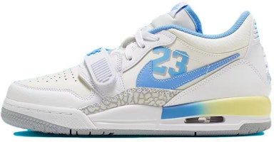 【客製球鞋】Jordan Legacy 312 積木愛心 耐磨通風 低筒 復古籃球鞋 GS 白藍紅 Details for 【客製球鞋】Jordan Legacy 312 積木愛心 耐磨通風 低筒 復古籃球鞋 GS 白藍紅