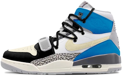 【定制球鞋】 Jordan Legacy 312 復古潮流 閃電鎧甲 賽博朋克 高幫 復古籃球鞋 男款 米藍灰 Buy 【定制球鞋】 Jordan Legacy 312 復古潮流 閃電鎧甲 賽博朋克 高幫 復古籃球鞋 男款 米藍灰